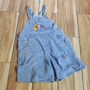 Disney Store Vintage Winnie the Pooh Shortalls